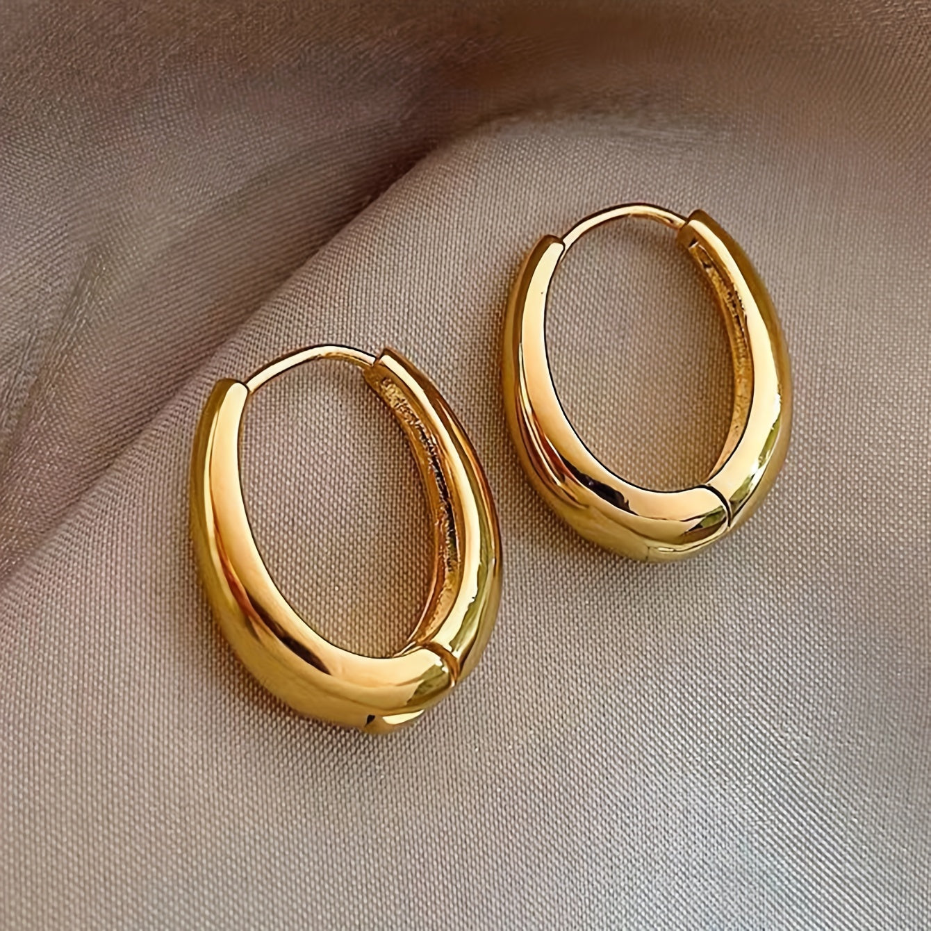 La Belle Époque | Vintage Gouden Oorringen | Glossy Afwerking, Elegant Design - Voor Dagelijks Gebruik en Feestelijke Gelegenheden