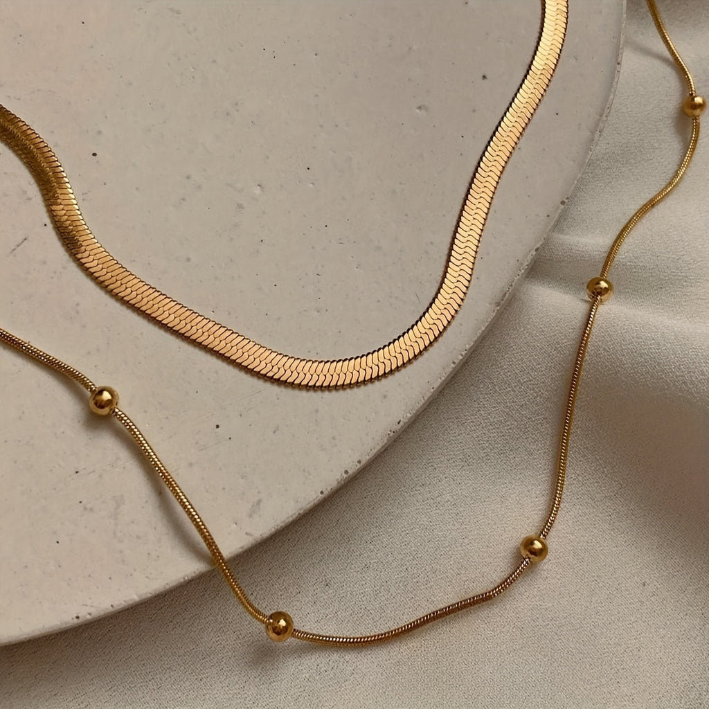 L'Élégance Multilayer | Klassieke Multilaag Ketting Met Luxe Afwerking | Subtiel en Veelzijdig Voor Elke Stijl