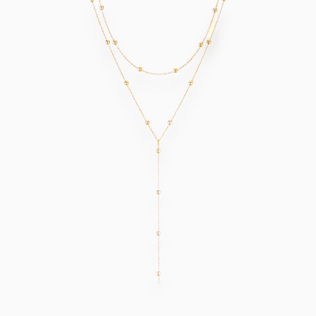 Visconte |  Elegante Gouden Knopen Ketting