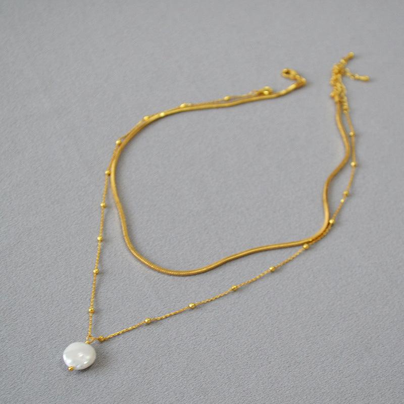 Alette Barok Parelketting | 14k Verguld Goud