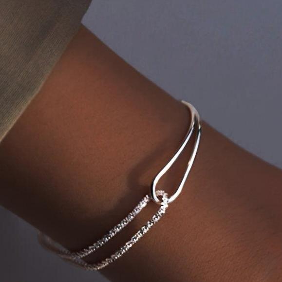 La Joie Moderne | Ronde Armband met Neutrale Afwerking | Tijdloos Accessoire - Ideaal Voor Dagelijks Gebruik
