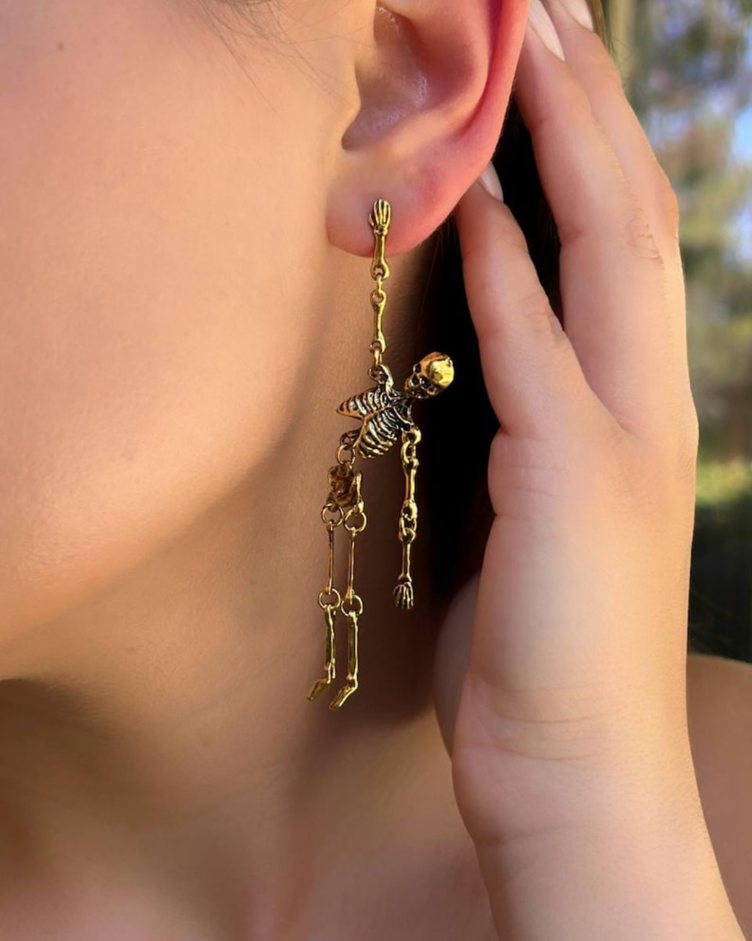 Halloween Skelet Goth Earrings
