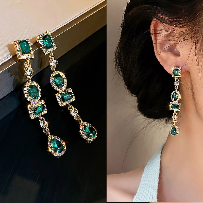 Emerald Romance Earrings | Tijdloze Elegantie