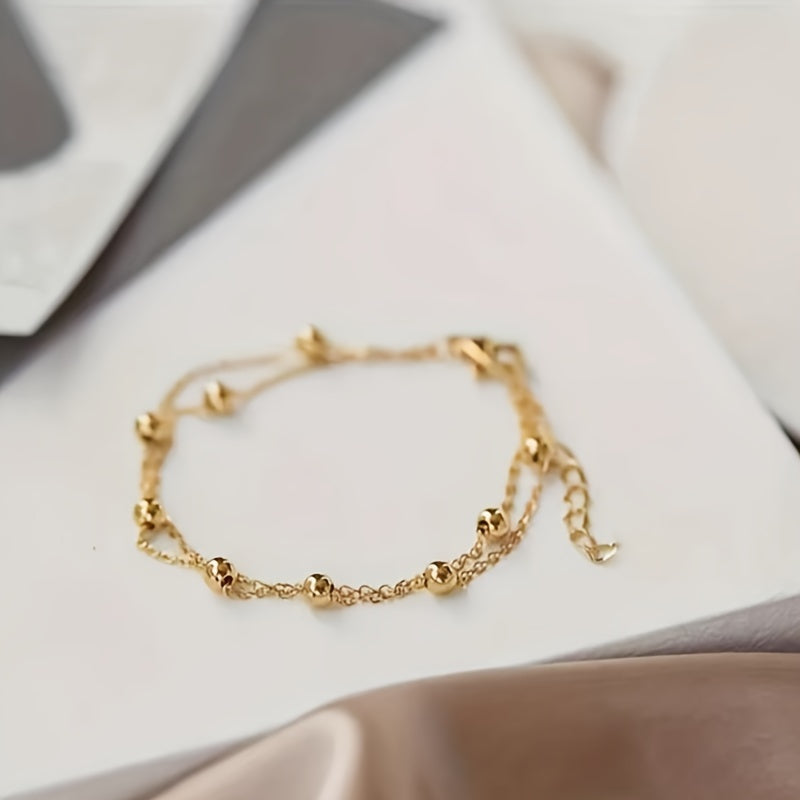 L'Amour Simple | Open Bangle Armband met Rhinestone Inleg | Minimalistisch en Elegant - Perfect Cadeau Voor Haar