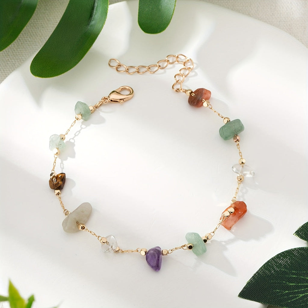 Arc-en-Ciel Bohème | Boho Armband Met Regenboogkleurige Kralen | Perfect Voor Vakanties, Feesten en Avonturen