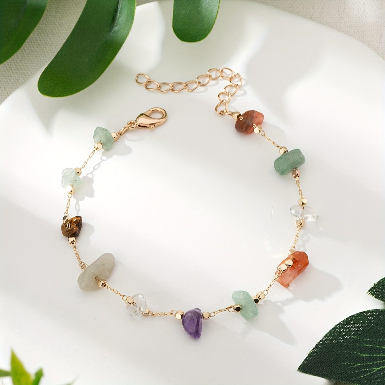 Arc-en-Ciel Bohème | Boho Armband Met Regenboogkleurige Kralen | Perfect Voor Vakanties, Feesten en Avonturen