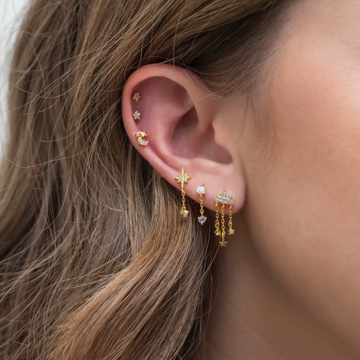 Cloud Love Earrings Set