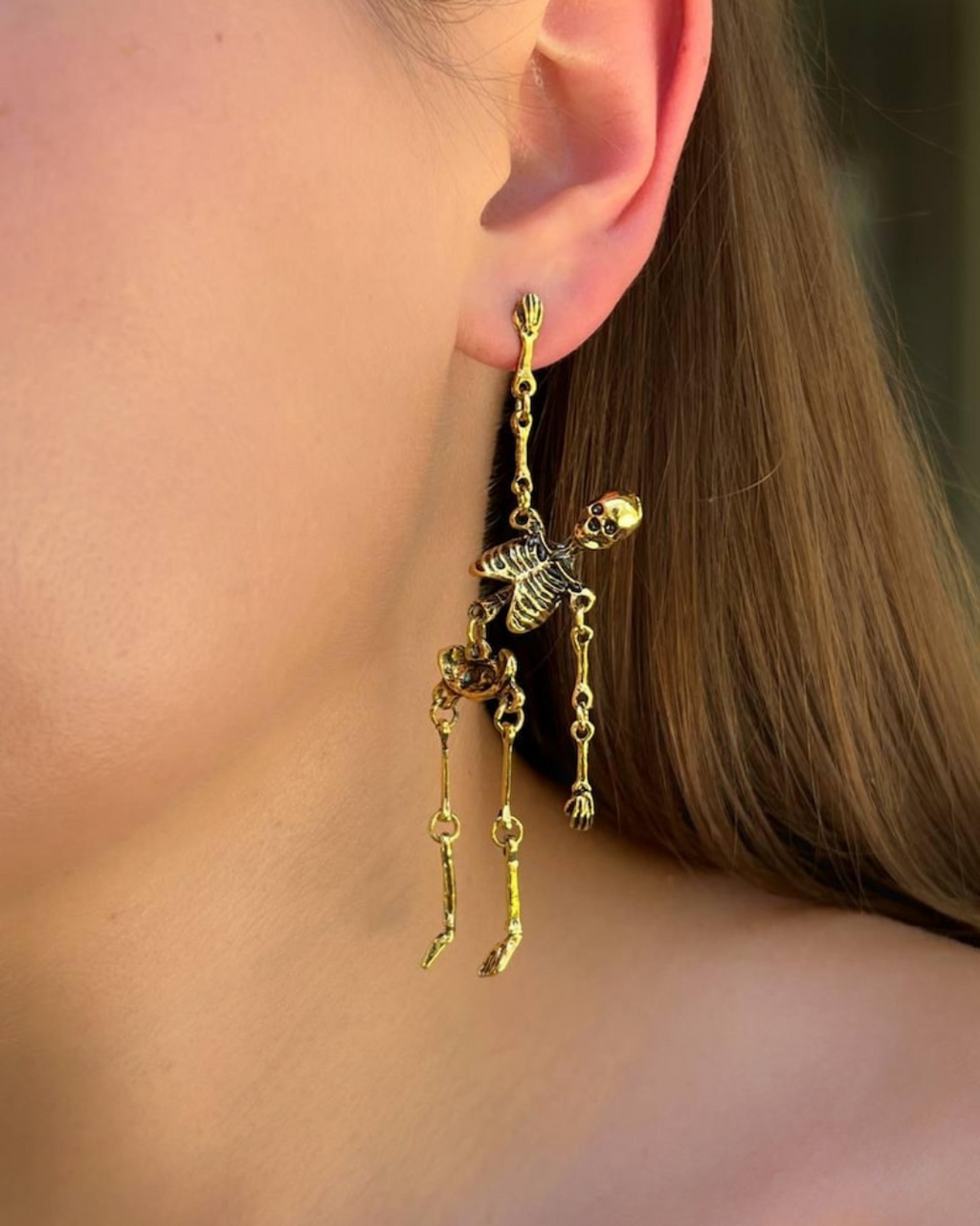 Halloween Skelet Goth Earrings