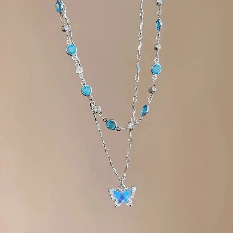 Crystal Butterfly Necklace