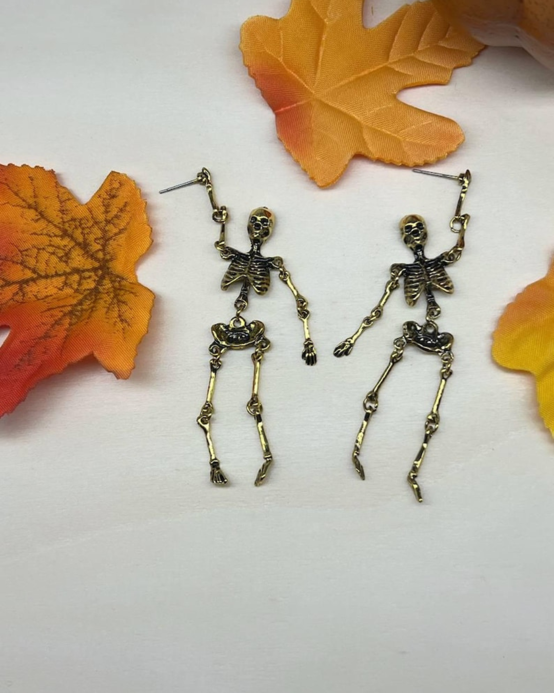 Halloween Skelet Goth Earrings