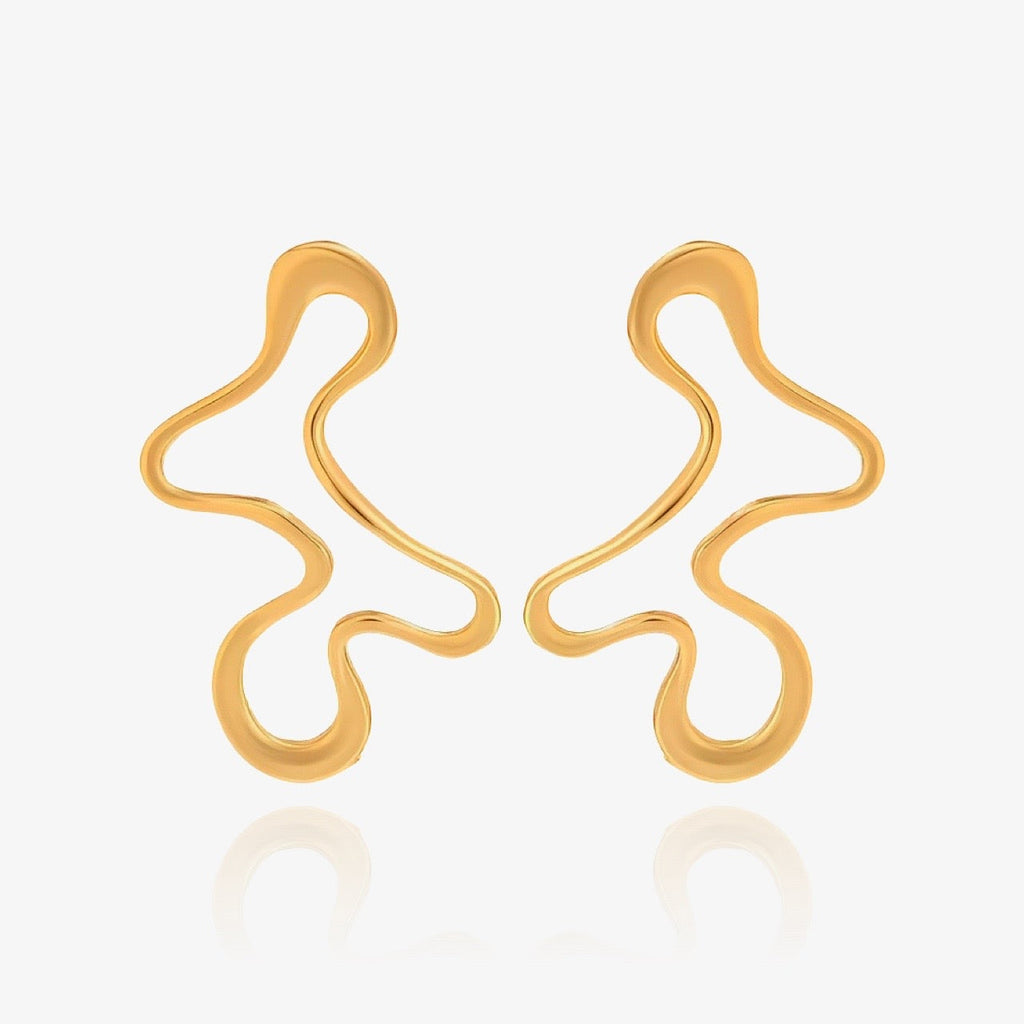 Geometric Art Statement Earrings