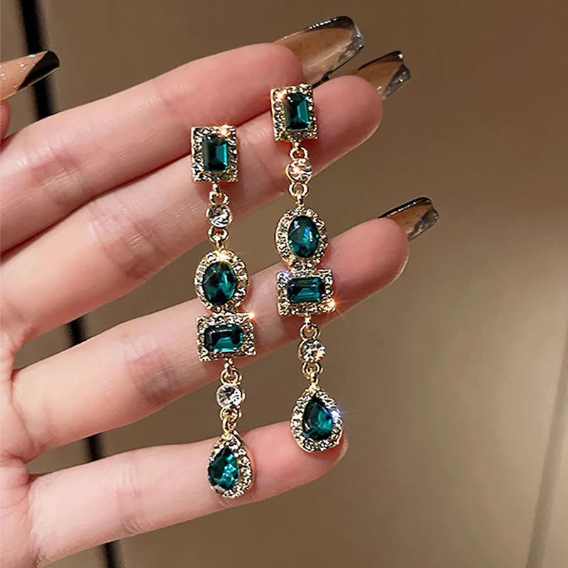 Emerald Romance Earrings | Tijdloze Elegantie
