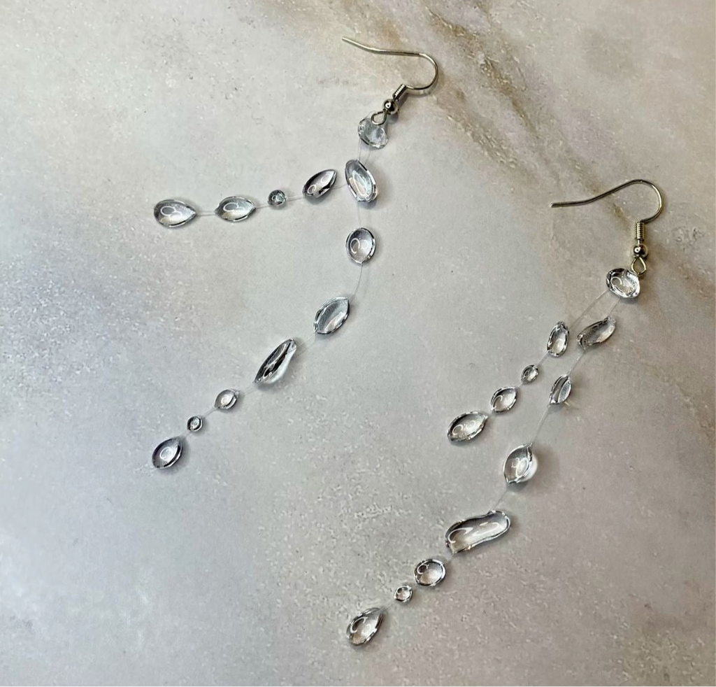 Double String Water Drop Earrings