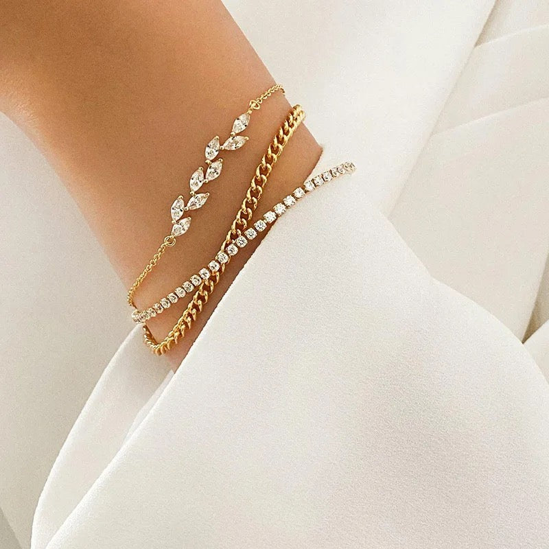 Wheat Crystal Bracelet