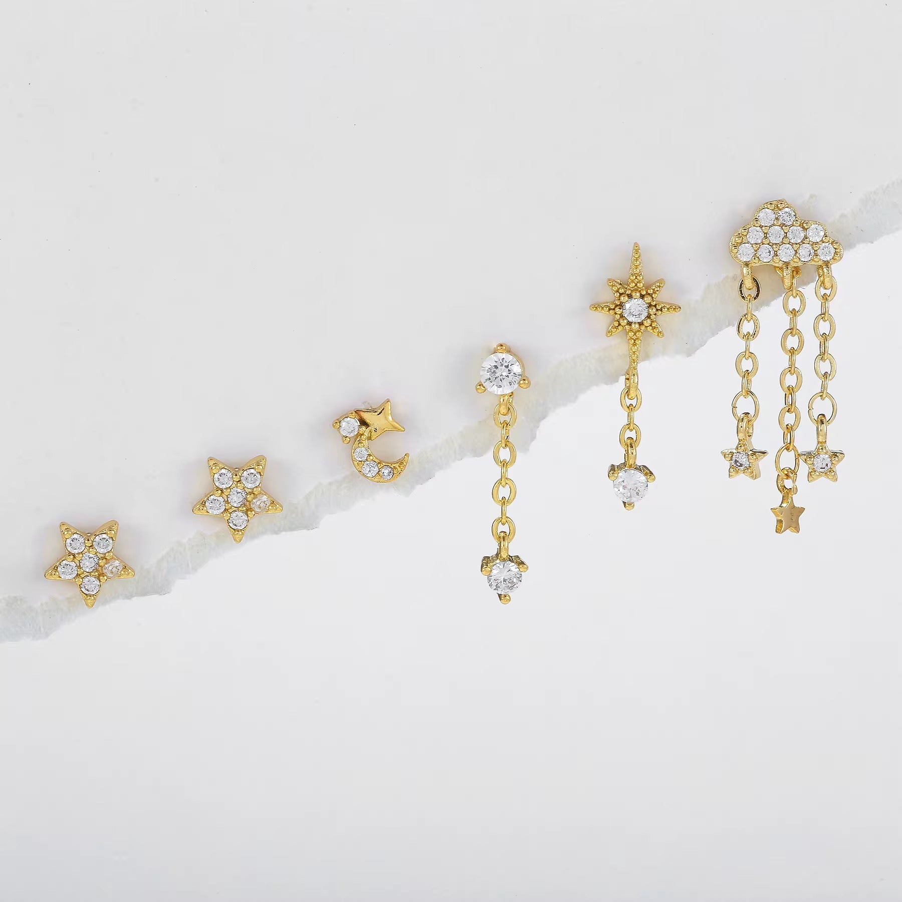 Cloud Love Earrings Set