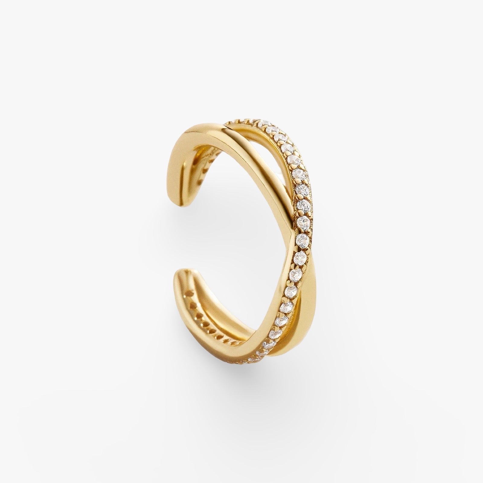 X-Shaped Earrings | 18K Verguld Goud, Luxe Oorbellen voor Dames
