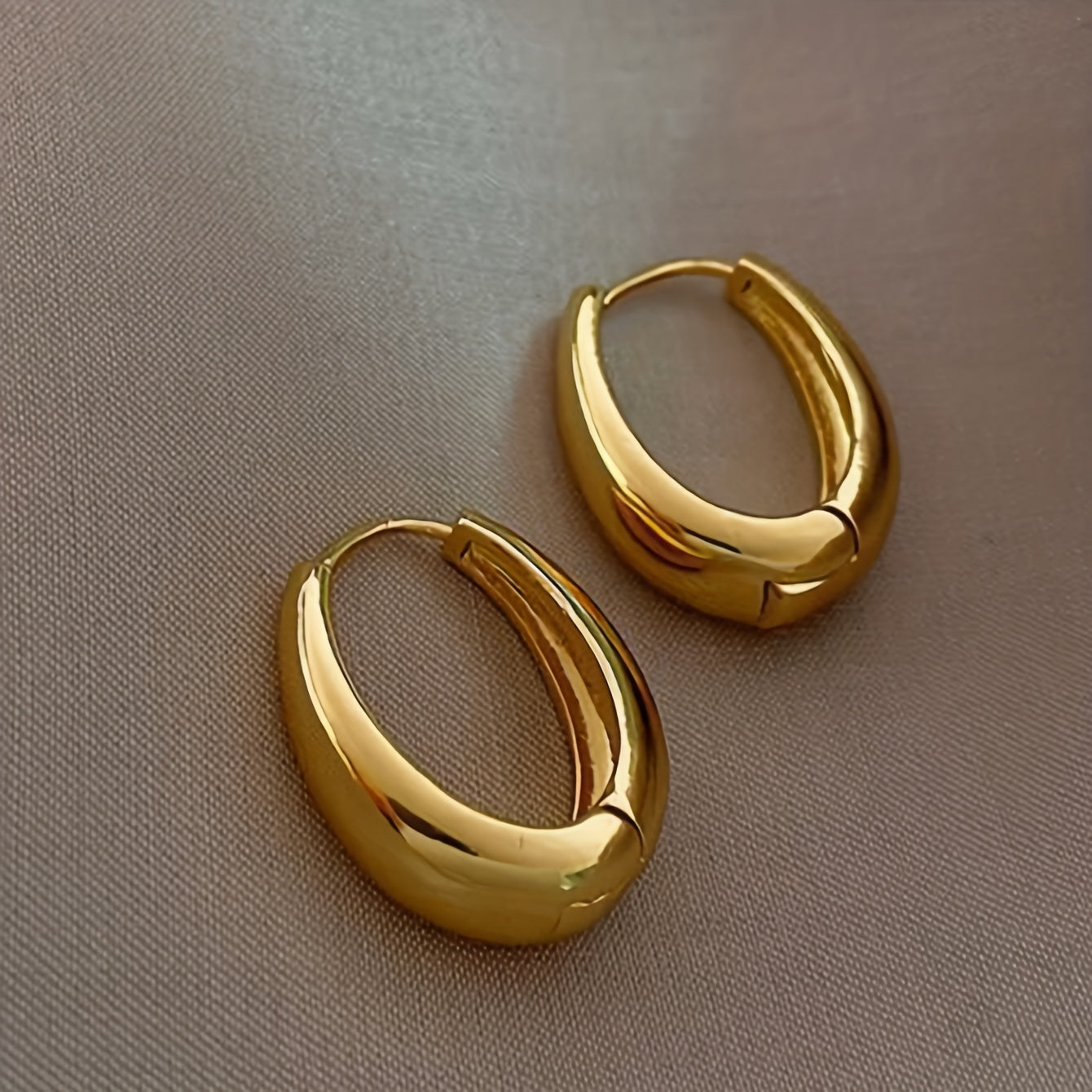 La Belle Époque | Vintage Gouden Oorringen | Glossy Afwerking, Elegant Design - Voor Dagelijks Gebruik en Feestelijke Gelegenheden