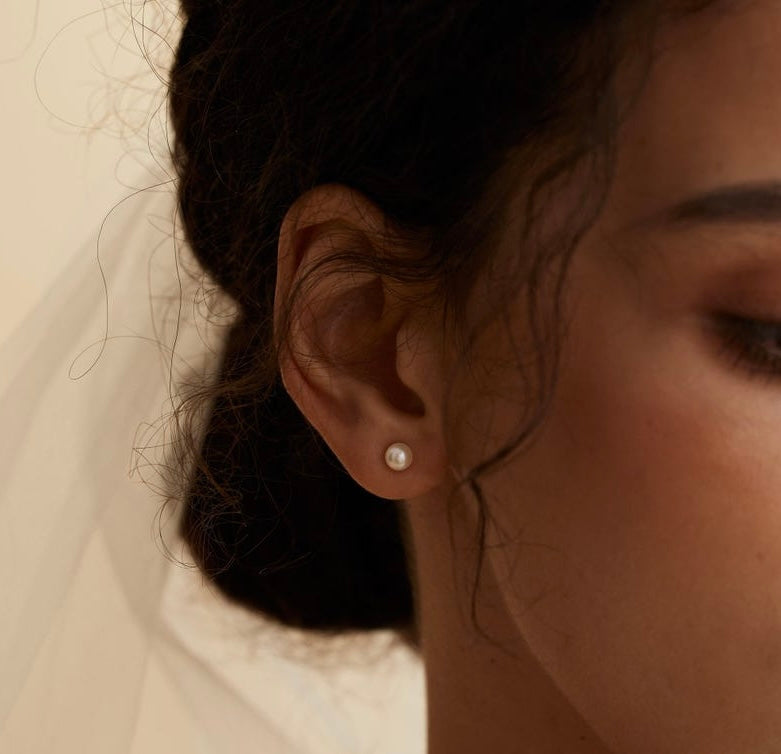 Bridal Natural Pearl Earrings