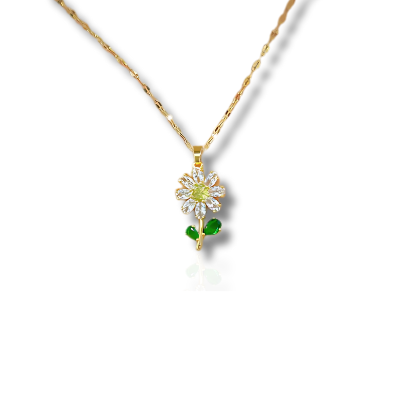 Zonnebloem Ketting Scarlett | 925 Sterling Zilver