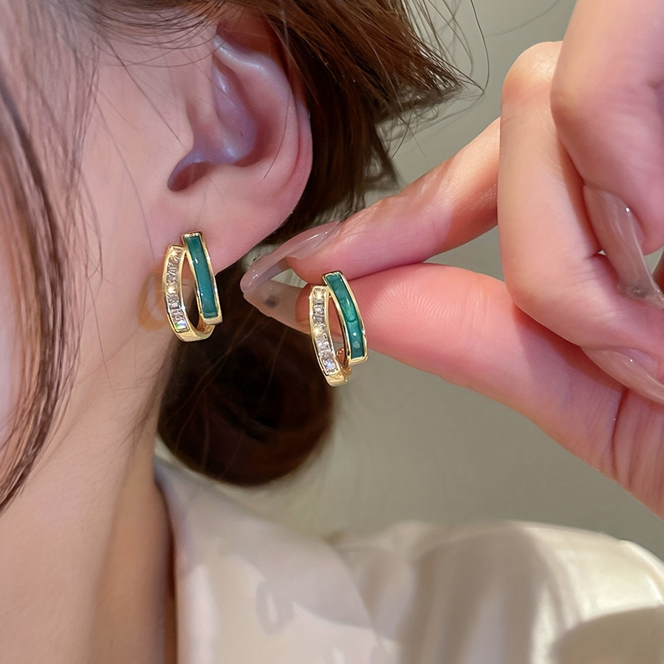Étoile Brillante | Elegante Zirconia Oorbellen | Tijdloze Koreaanse Stijl - Perfect Voor Dagelijkse Chic en Speciale Gelegenheden