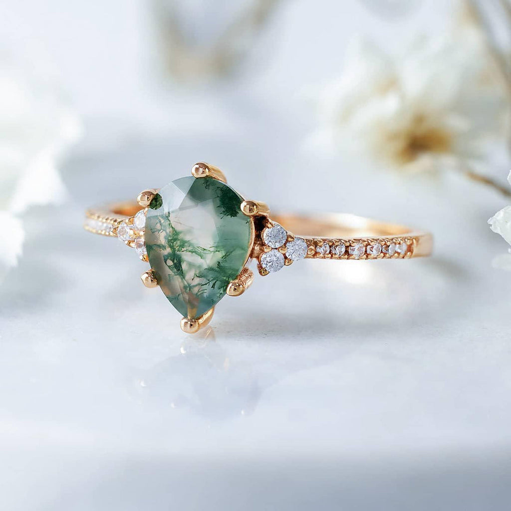 Moss Agate Ring