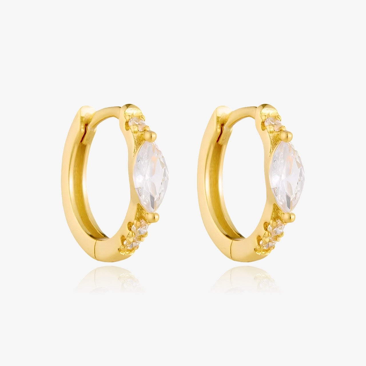 Diamond Cuff Earrings Set