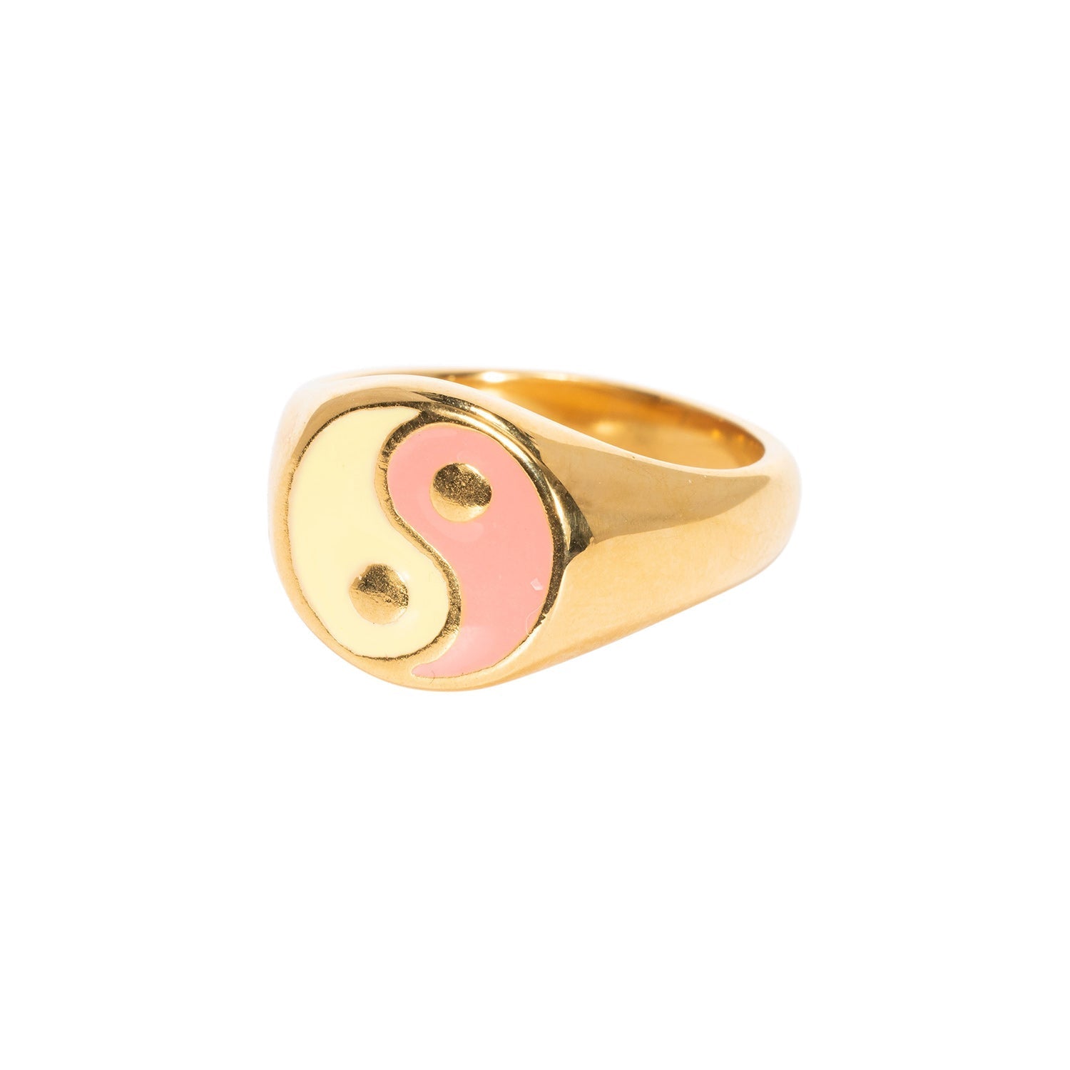 Goudkleurige Yin Yang Ring voor Dames – Roestvrij Staal