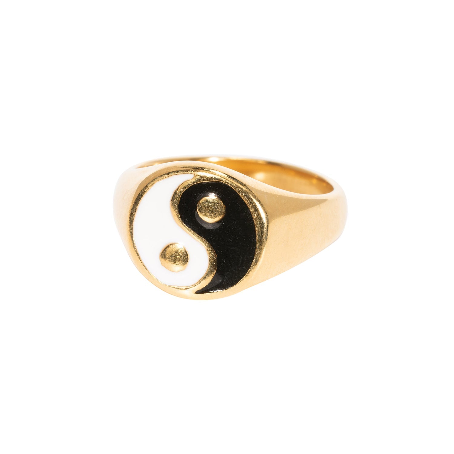 Goudkleurige Yin Yang Ring voor Dames – Roestvrij Staal