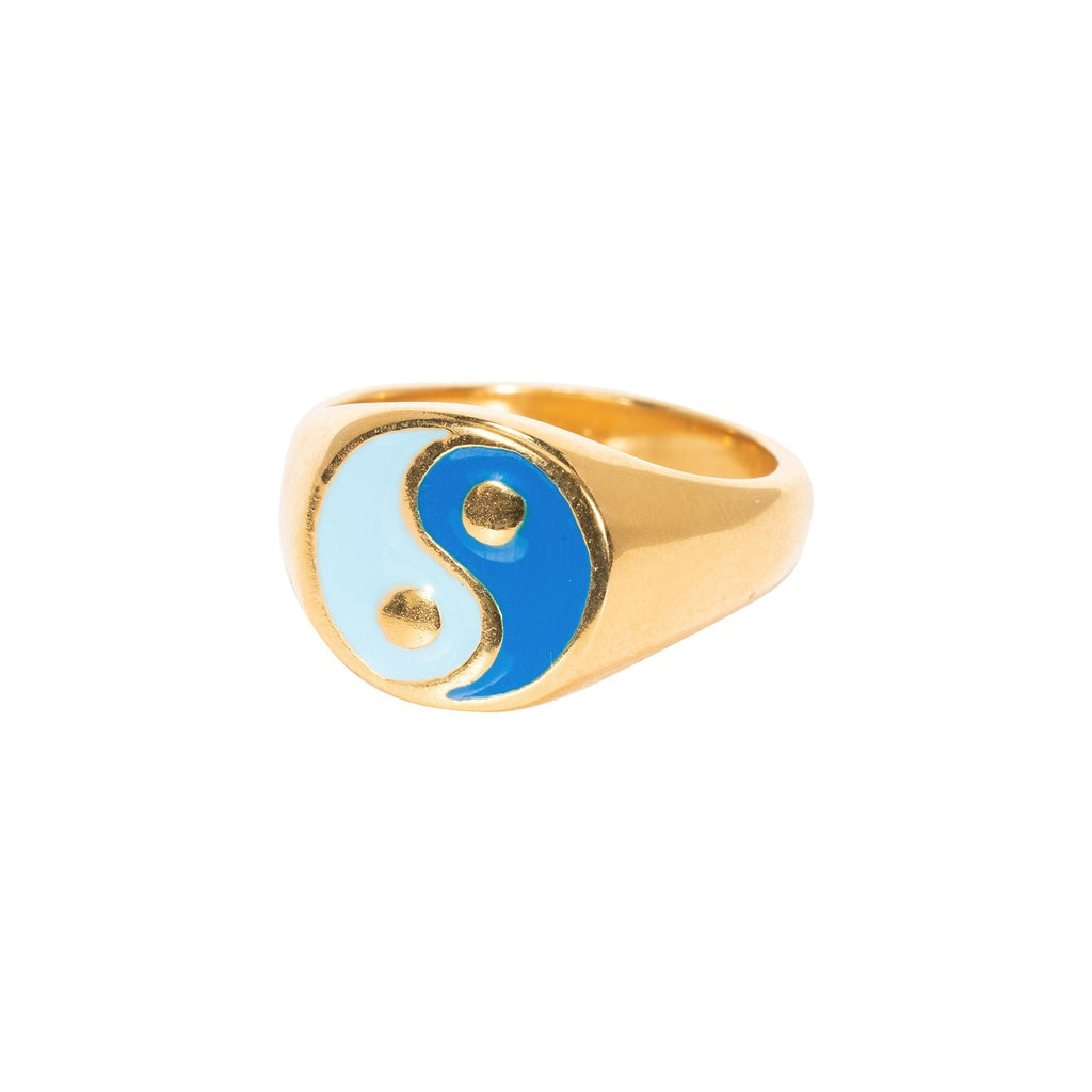 Goudkleurige Yin Yang Ring voor Dames – Roestvrij Staal