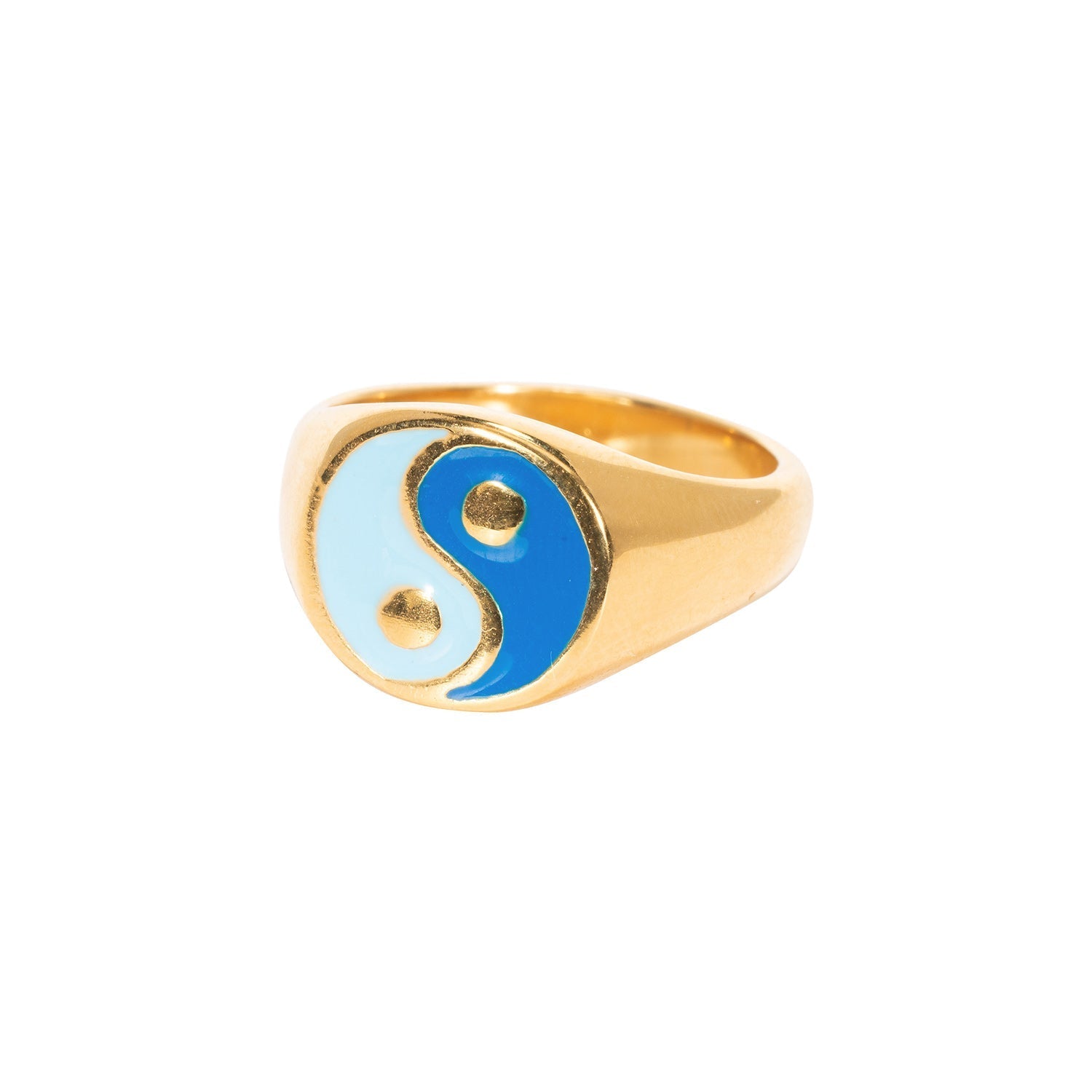 Goudkleurige Yin Yang Ring voor Dames – Roestvrij Staal