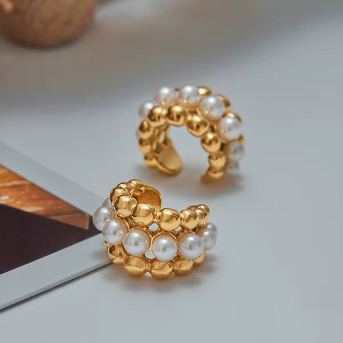 Dainty Pearl Ear Cuff