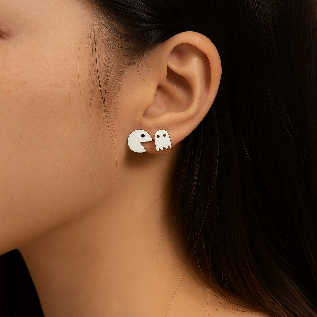 Cute Earrings | Retro Arcade Pac-Man Edition