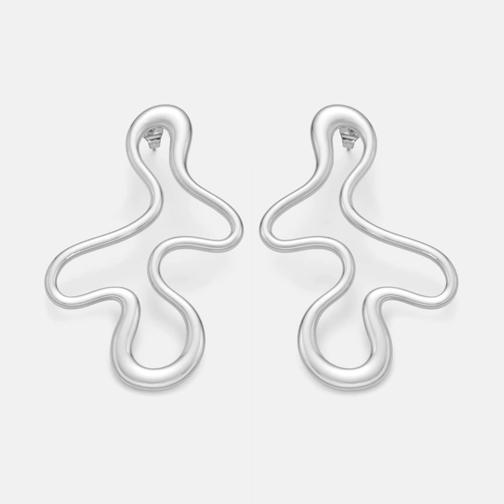 Geometric Art Statement Earrings