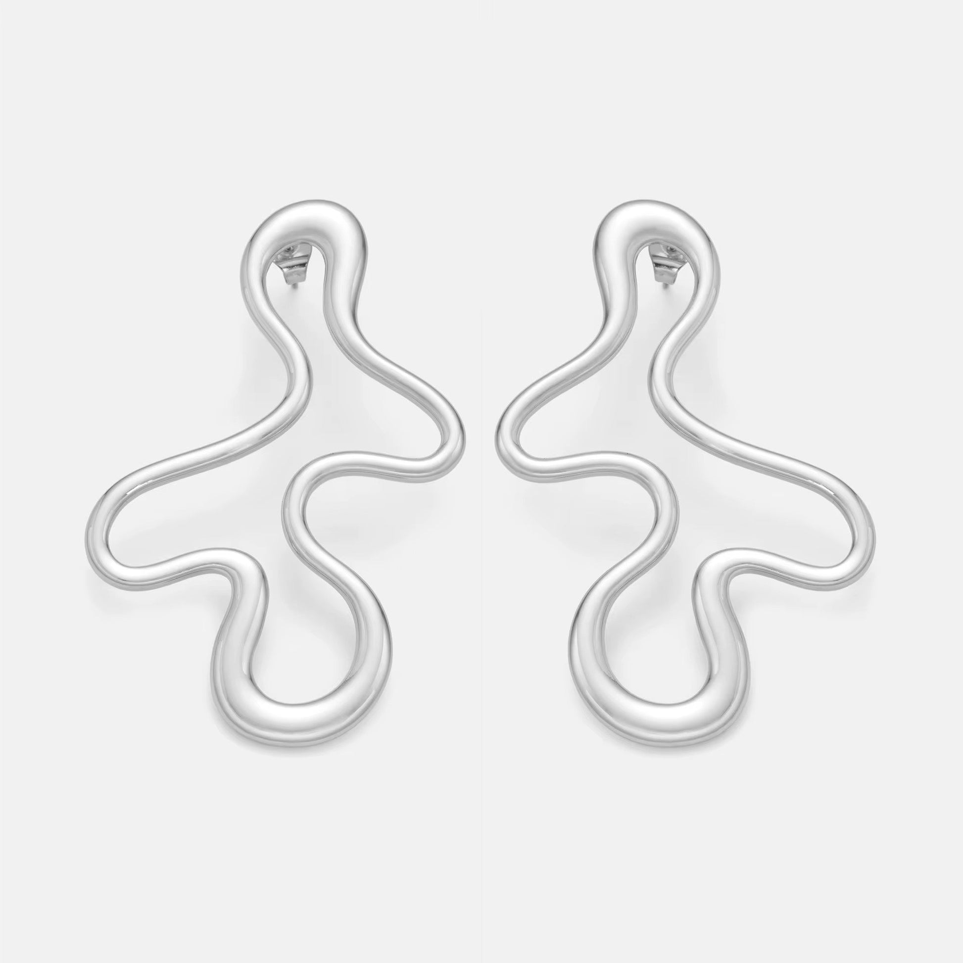 Geometric Art Statement Earrings