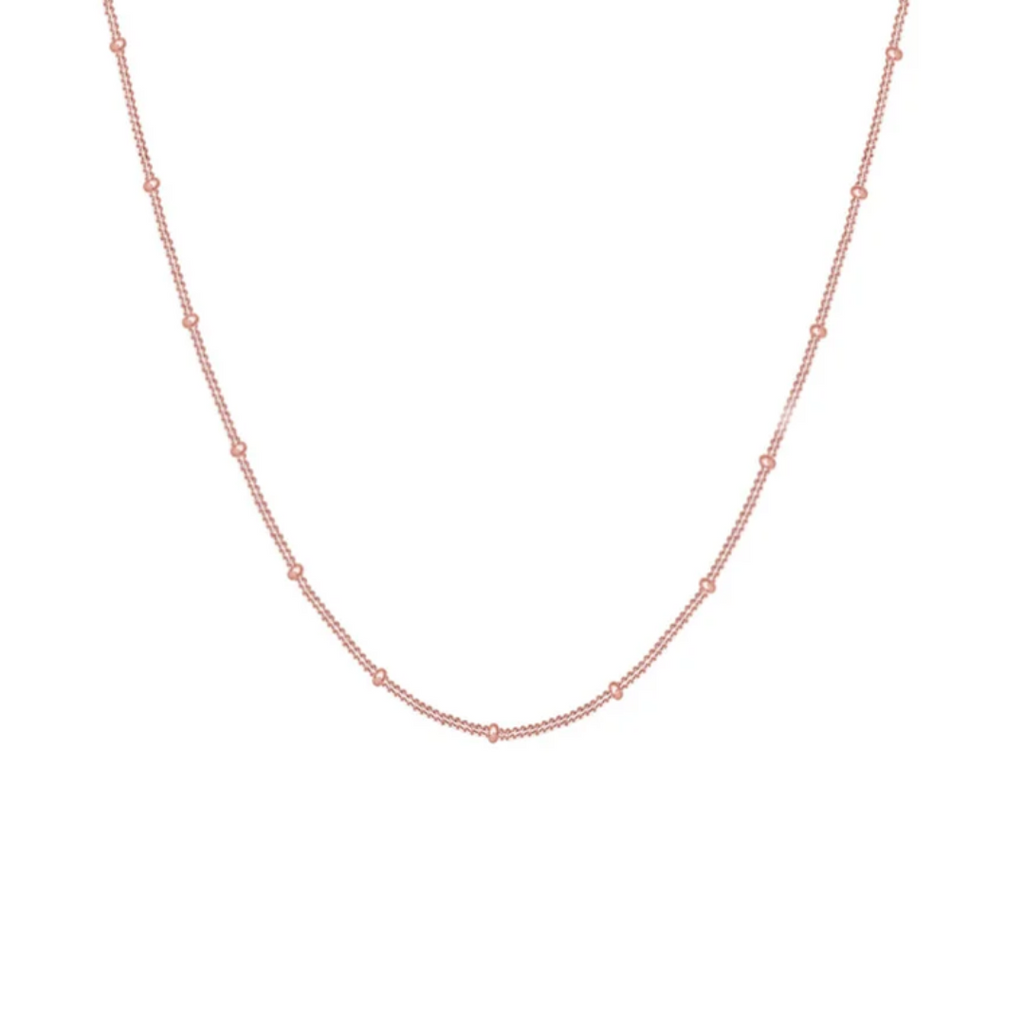 Visconte | Rosé vergulde bolletjesketting Elisa - Ketting Rosé Dames