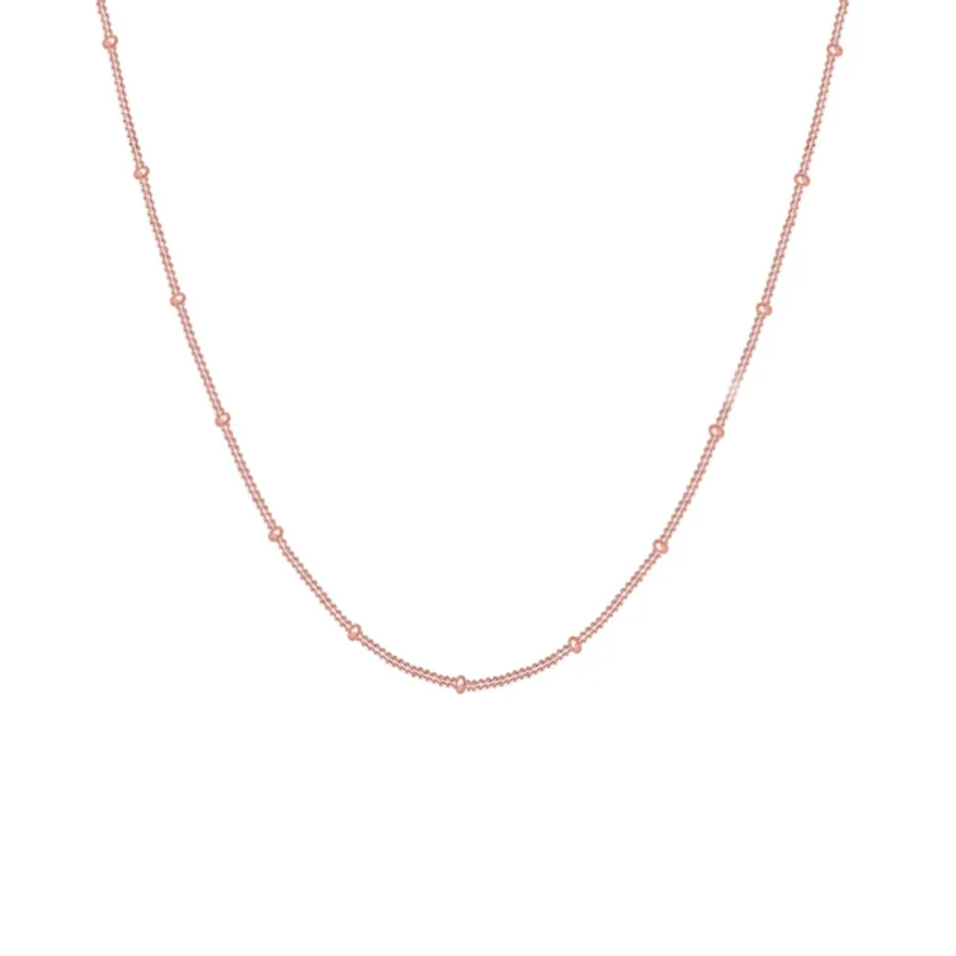 Visconte | Rosé vergulde bolletjesketting Elisa - Ketting Rosé Dames