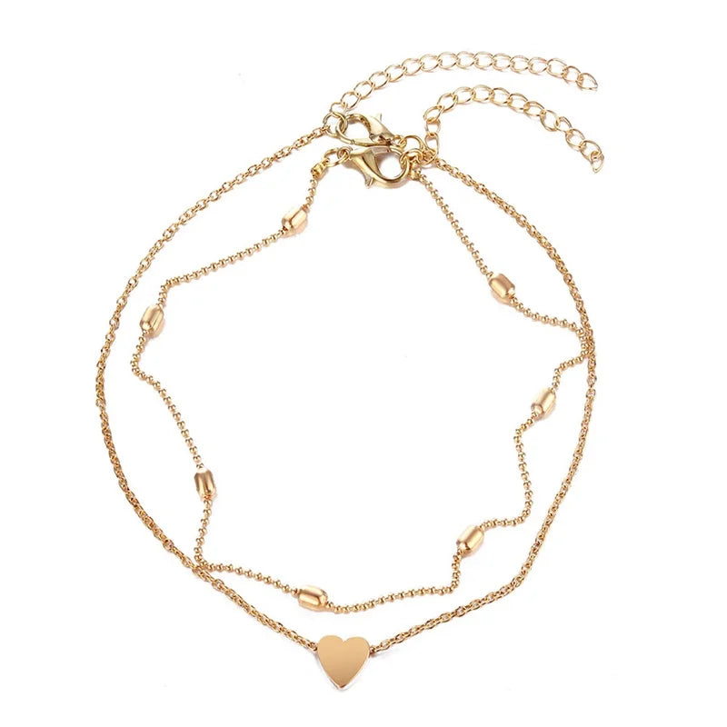 Hart Design Enkelbandje - Elegant & Romantisch - Verfijnde Accessoire