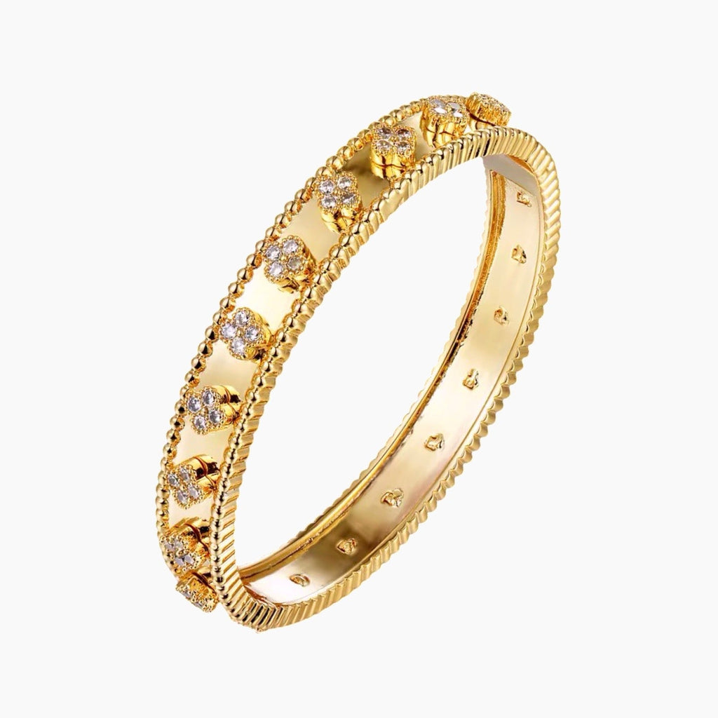 Clover 3D Bangle Bracelet