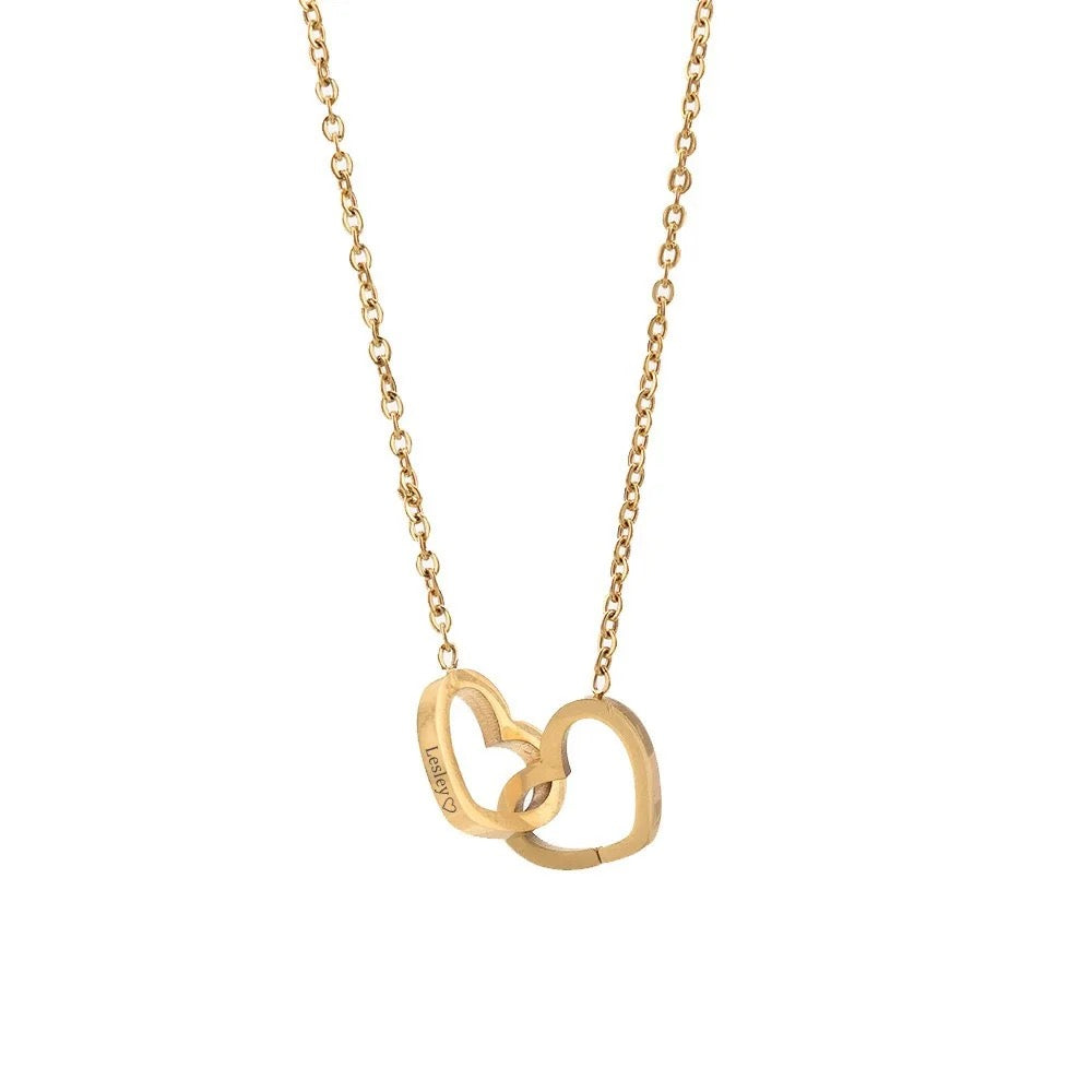 Eternal Rose With Custom Engraved Necklace