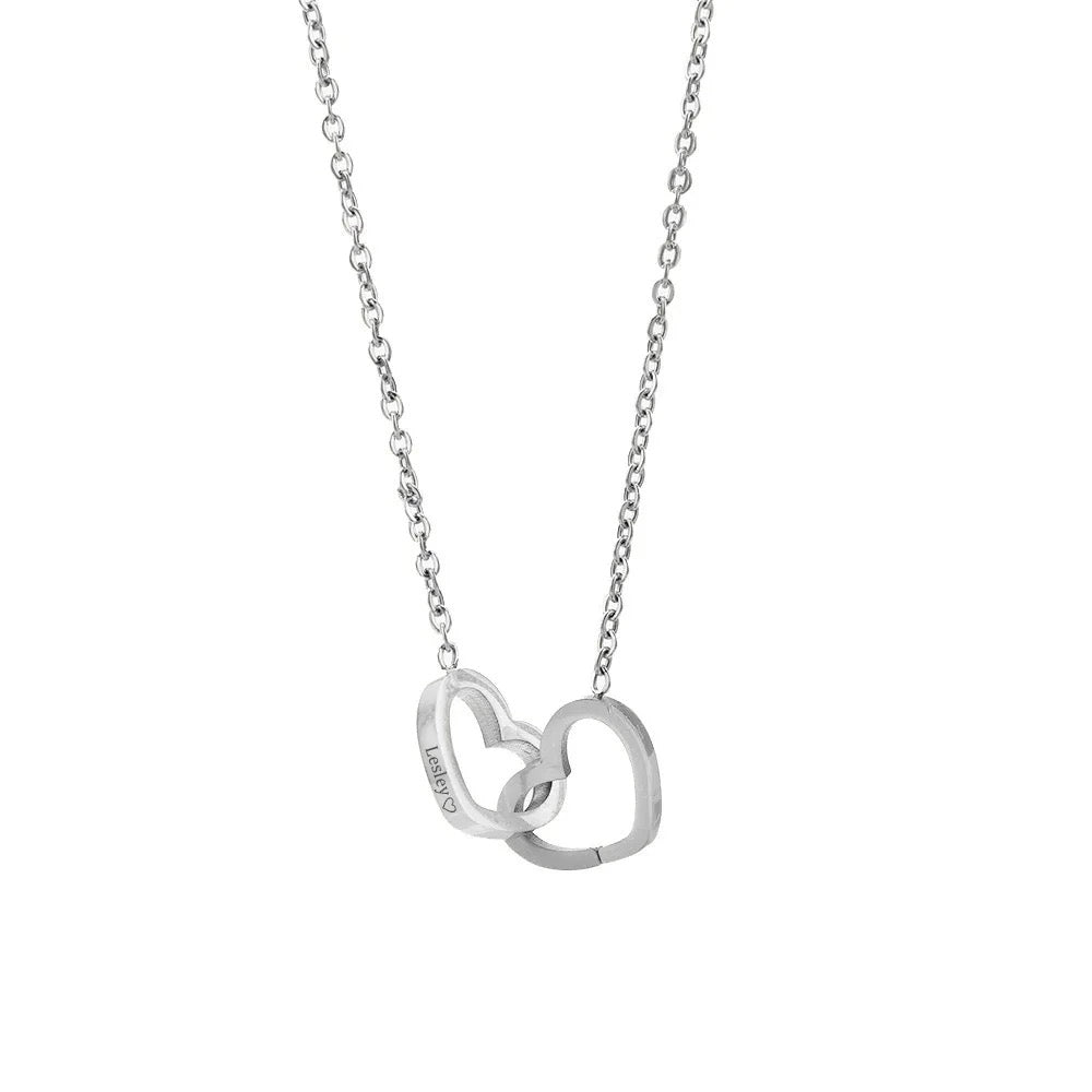 Eternal Rose With Custom Engraved Necklace