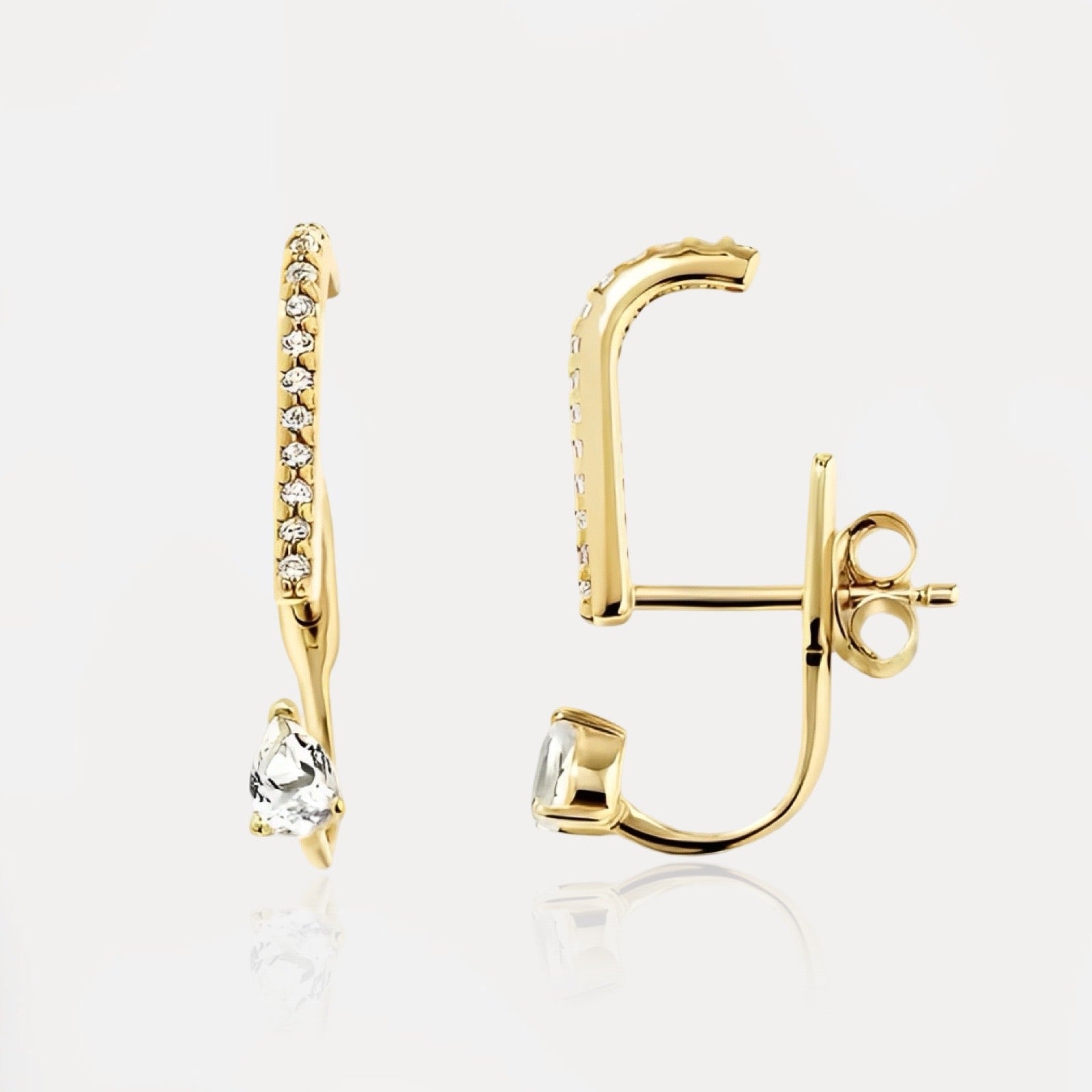 Jacket Earrings Sterling Silver