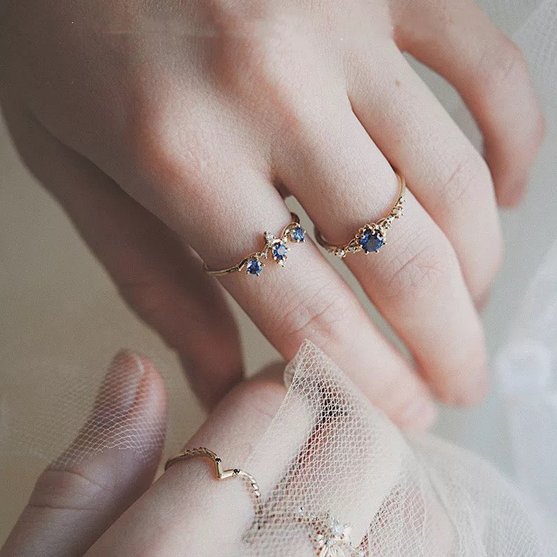 Sapphire Ring 925 Silver
