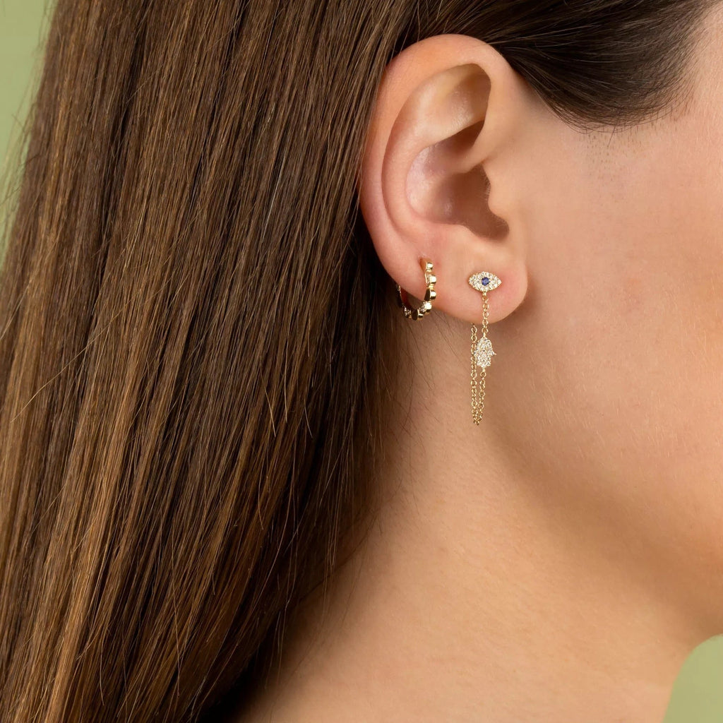 Evil Eye Dangle Earrings