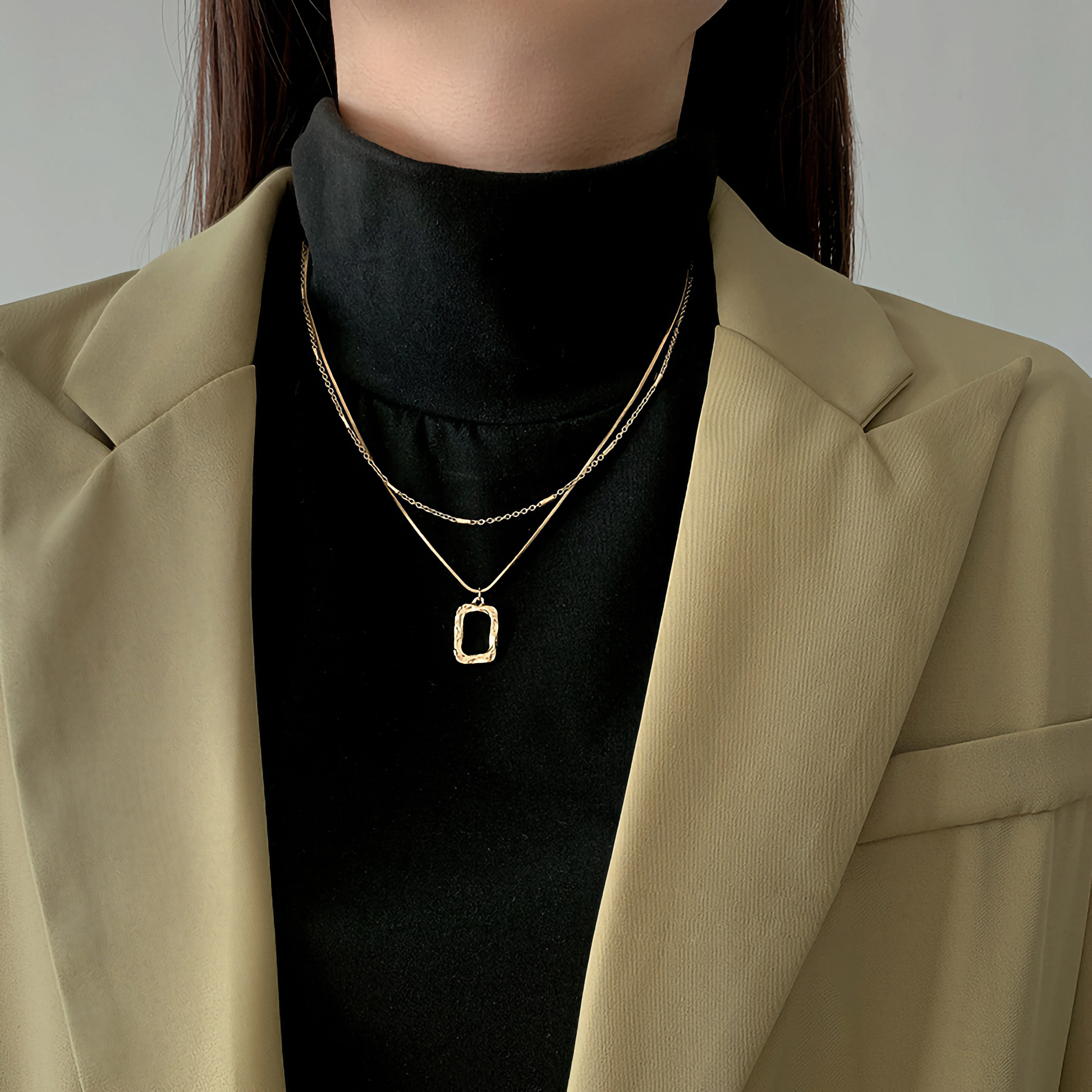 Anouk Gelaagde Hanger Ketting | 925 Sterling Zilver