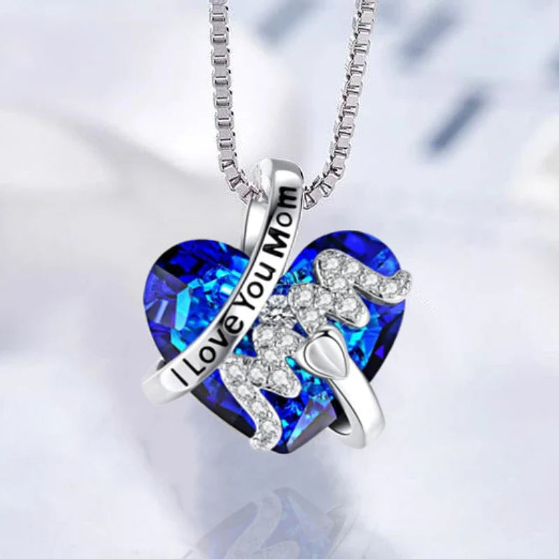 Crystal Mother's Day Necklace | 925 Sterling Silver – Stralend Cadeau voor Mama