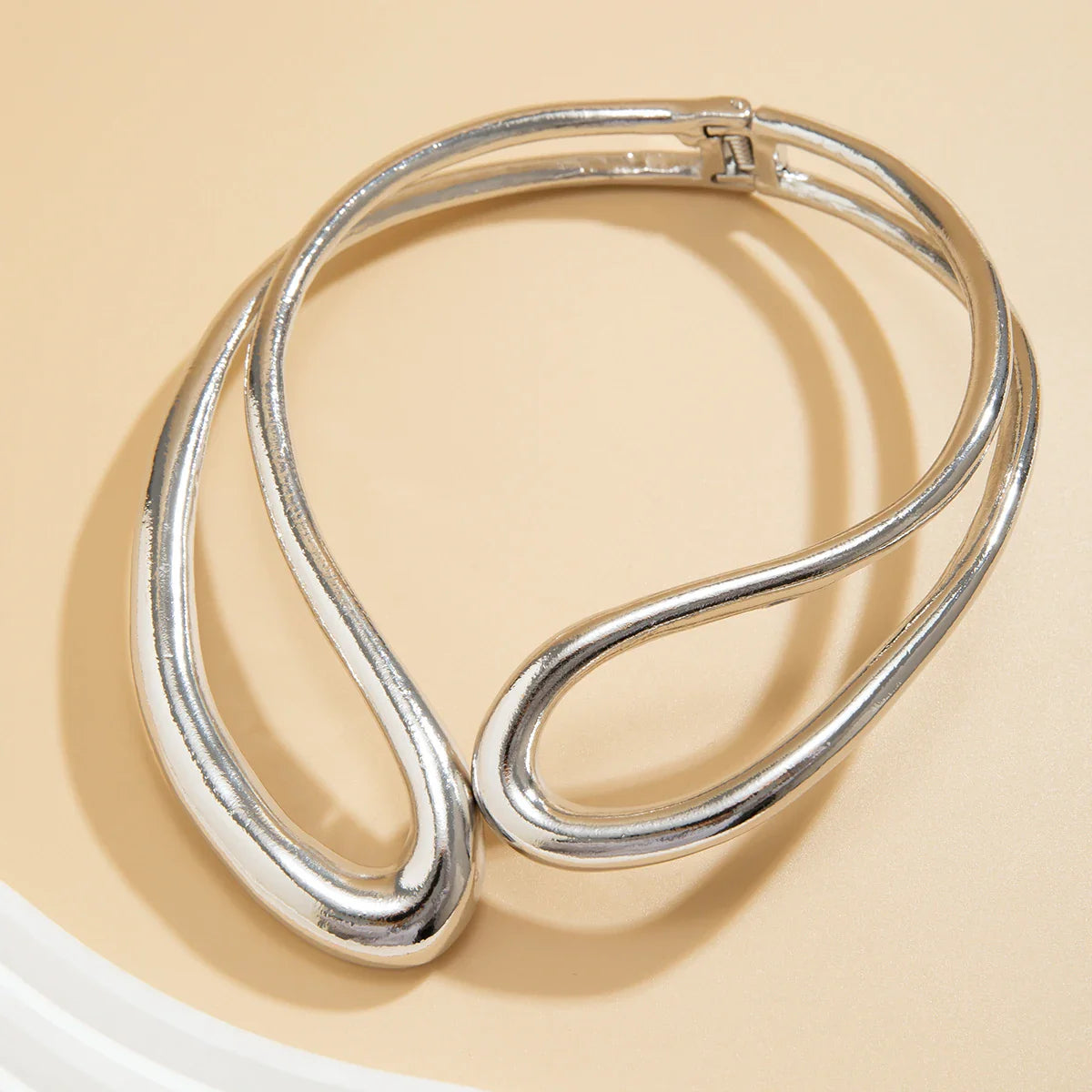 Geometrische Statement Choker XXL | 14K Verguld Goud – Strakke Power Look