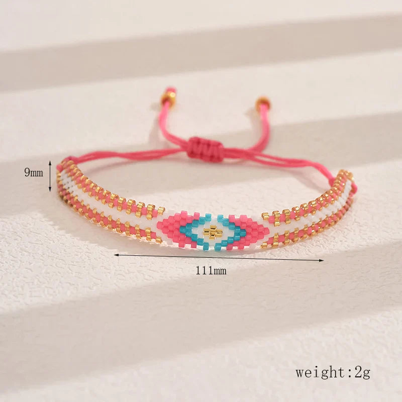 Handgemaakte Miyuki Kralen Armband | Loom Woven & Verstelbaar
