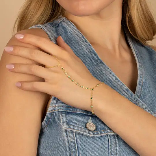 Slaven armband handketting | Plated 14k Gold