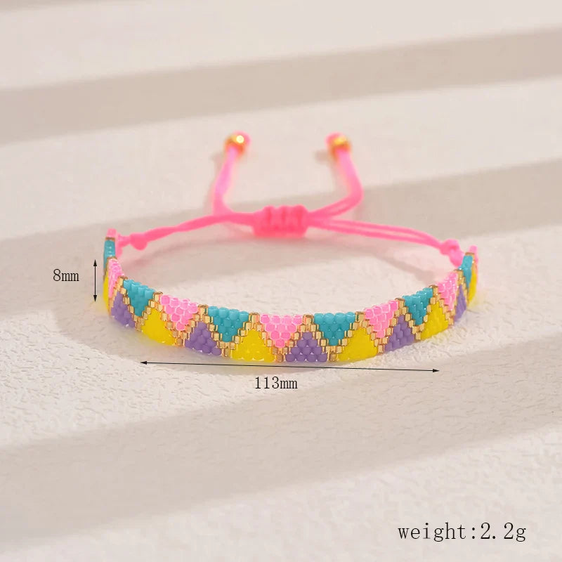 Handgemaakte Miyuki Kralen Armband | Loom Woven & Verstelbaar