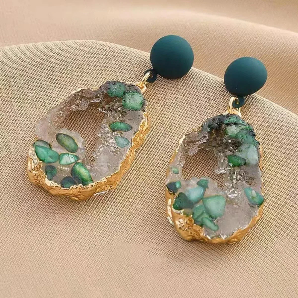 Emerald Fairy Earrings | Natuurstenen Oorbellen met Sprookjesachtige Uitstraling